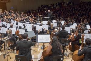 El Maestro Daniel Barenboim también dirigió a la West-Eastern Divan Orchestra en Lucerna, el pasado año 2017. Fotografía: Manuel Vaca (Cortesía de la Daniel Barenboim Stiftung).